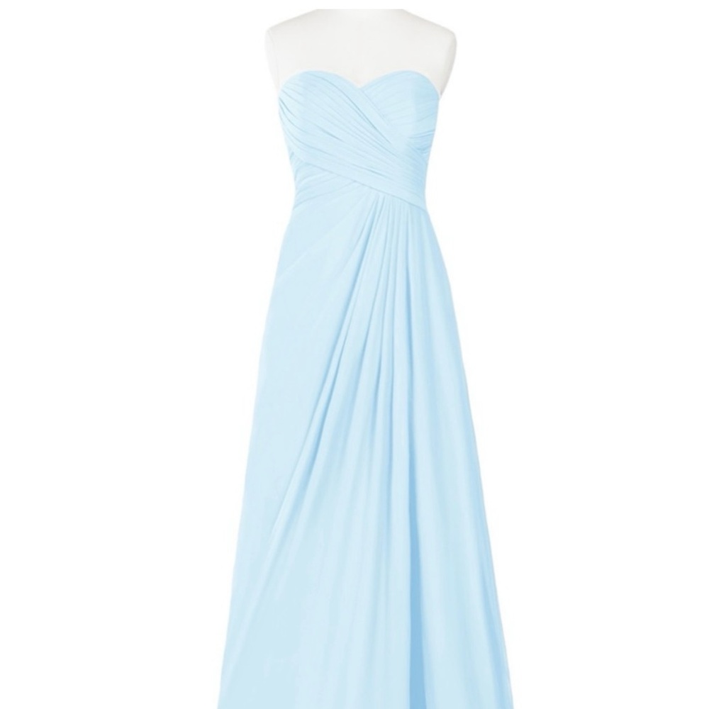 Azazie Arabella Allure in Mist - strapless dress size 2 - NWT